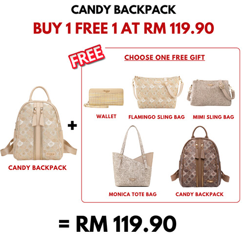 CANDY BACKPACK - SEASHELL BY, BEIGE
